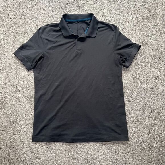 Lululemon Tech Pique Polo Shirt Golf Performance Live In Practice Gray Size M - Picture 1 of 8